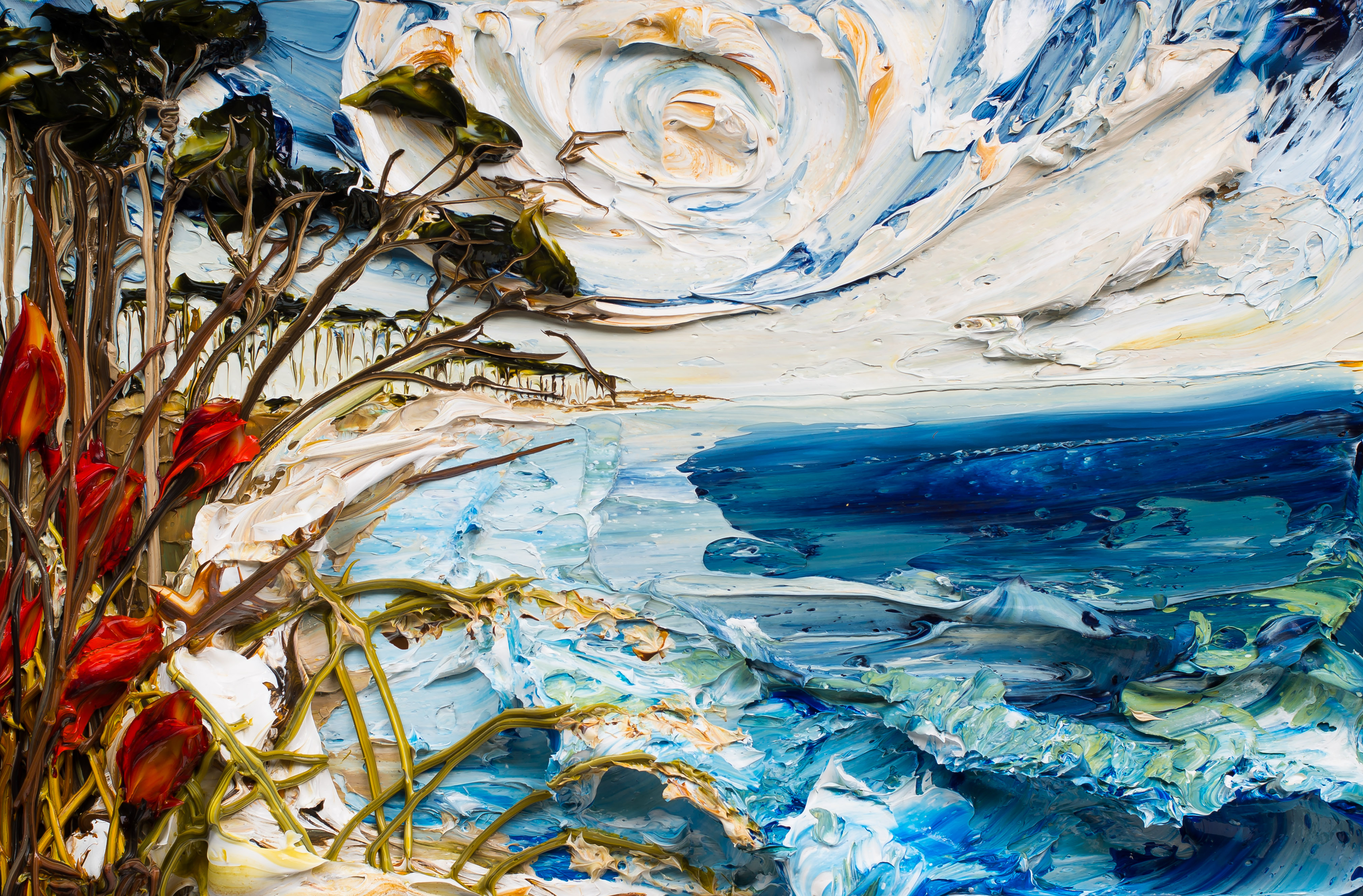 Техники и основы акриловой живописи фото